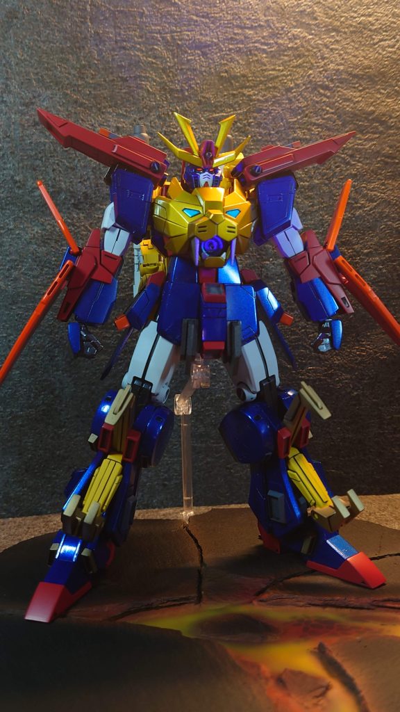 強化型風なので色々延長、足の幅増、プラバンで工作をしてパーツ追加しています♪