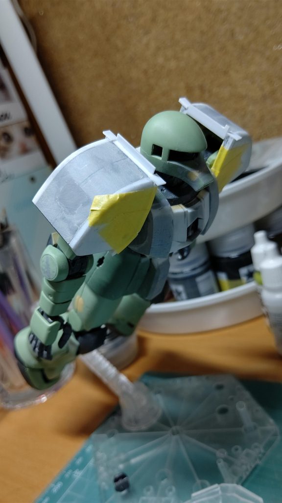 肩アーマーつけたあたりです。5月くらいでした。まだ頭はいじってません(´Д` )(´Д` )。