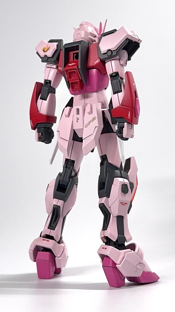 背面。EGストライクの肩と背中を移植してます。