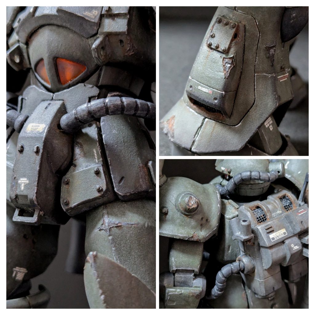 塗装剥げと錆をもう一枚。ダクトのメッシュ化も初めてやりました。