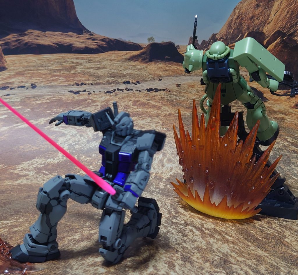 “地球連邦軍のMS、ジオンのザクを撃破する”歴史が動き出した。