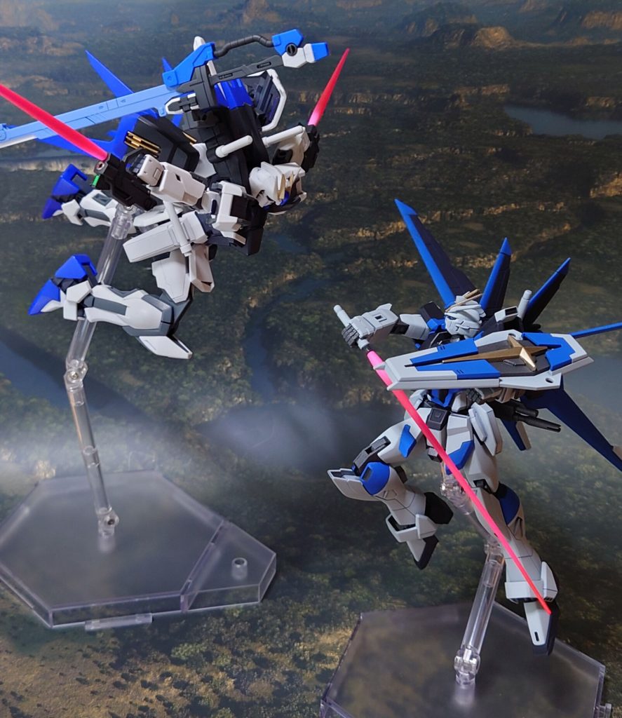 高機動タイプ同士のガンプラバトル!