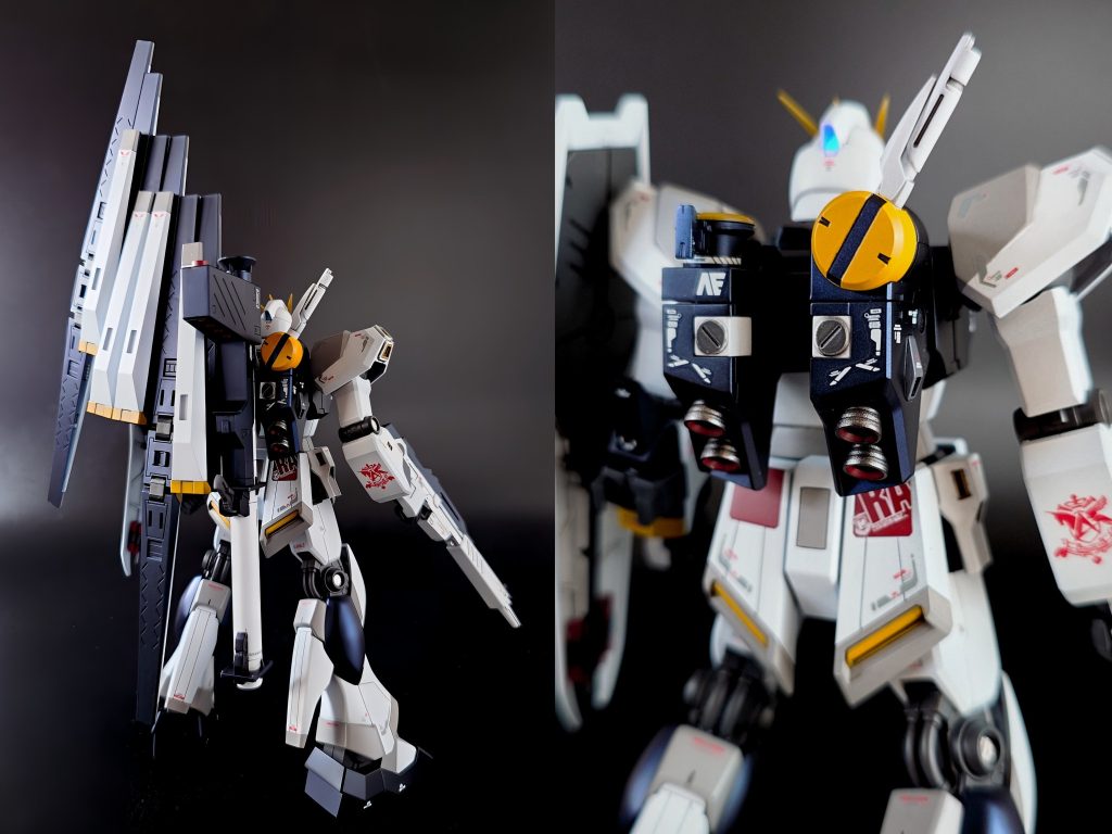 わかりづらいのでフィン・ファンネル無しの画像も併せてバックショット