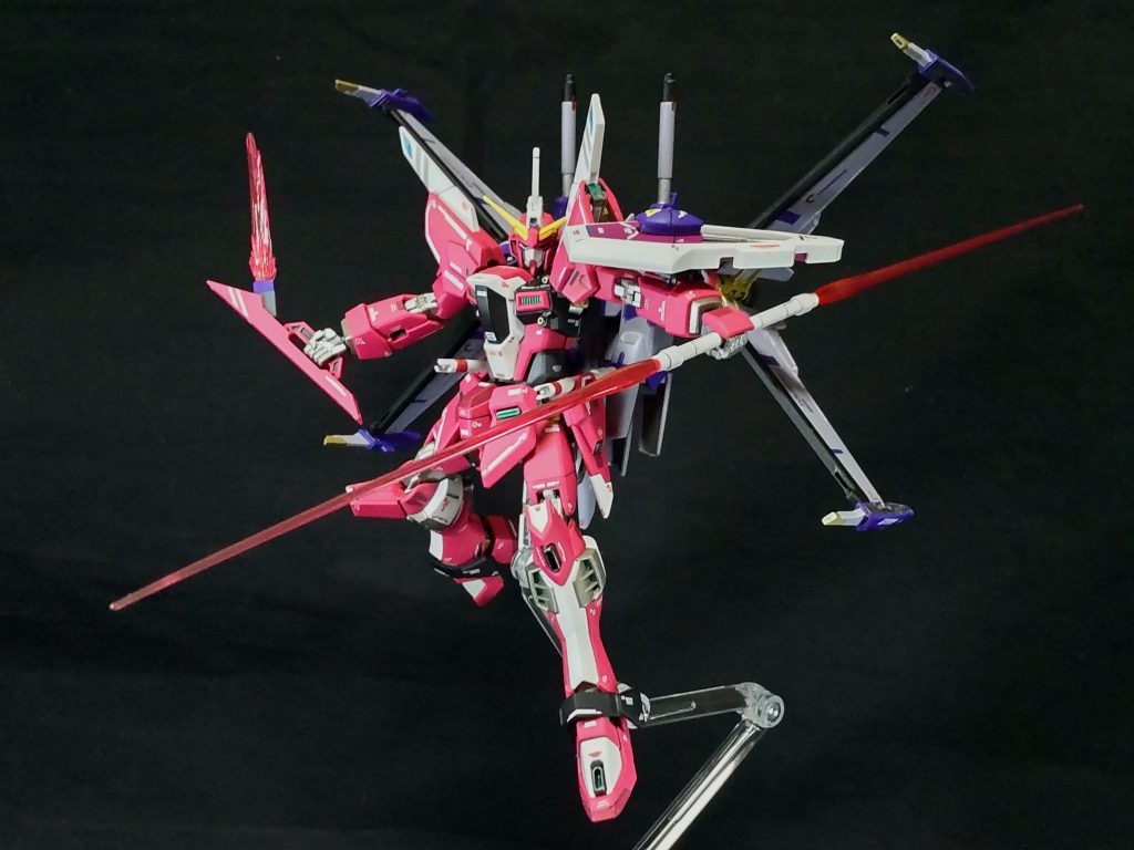 RQM55シャイニングエッジ ビームブーメランMA-M03Dビームサーベル アクータラケルタビームサーベルの取り外しと連結がめんどくさかったのでマイティーのモノで撮影😓。 