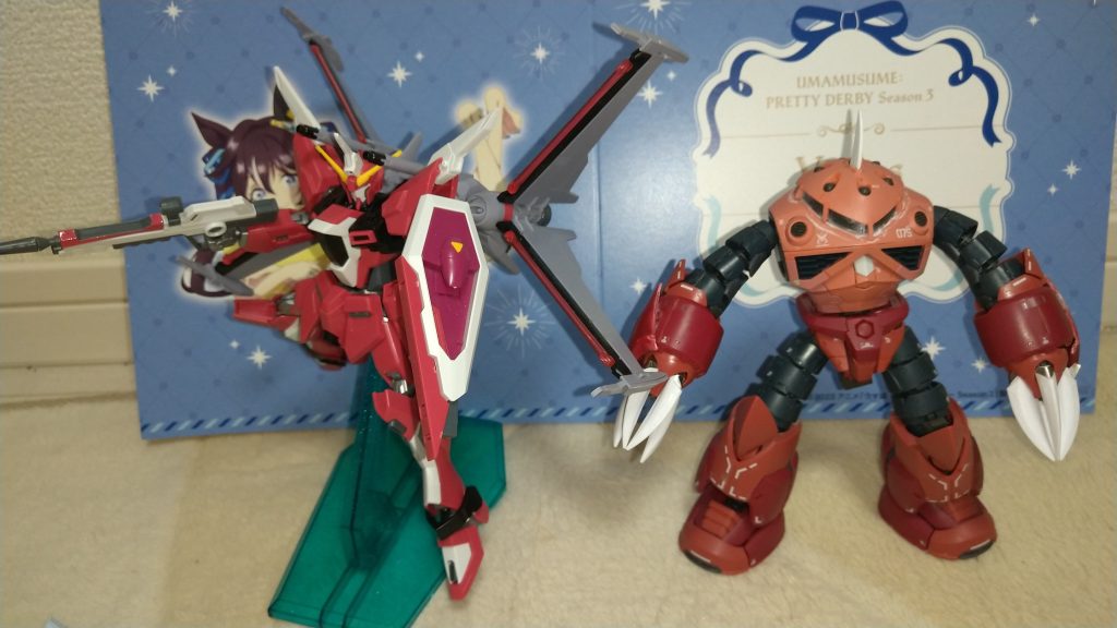 最後は隠者弐式とツーショットで(gandam-hand2)最後まで見ていただきありがとうございます(gundam-kao7)