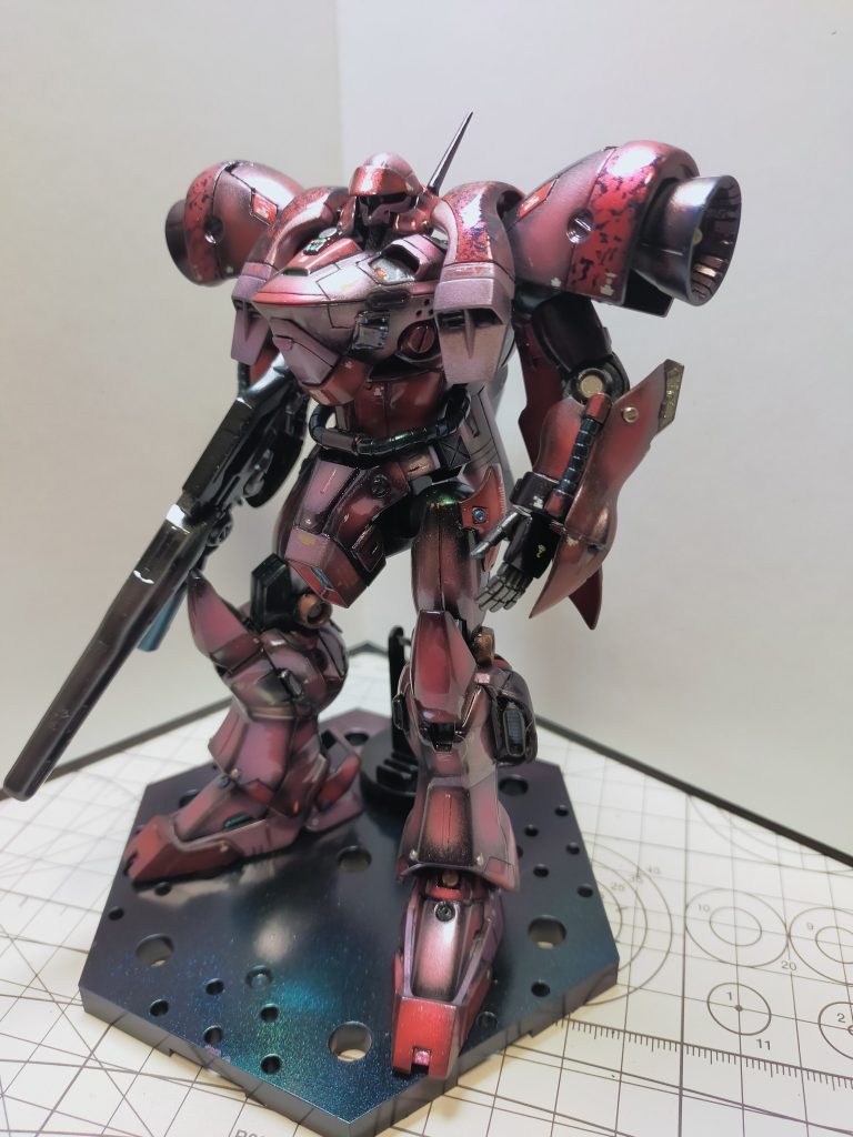 グラデーションですが、偏光を使いましたので、角度で赤粒子パープルが効いてます!