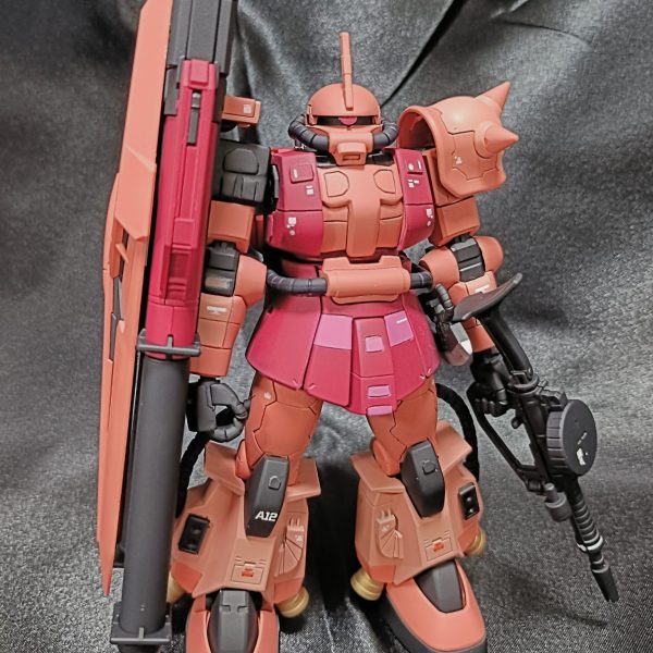 HG シャア専用高機動型ザクII ビルドリアル風