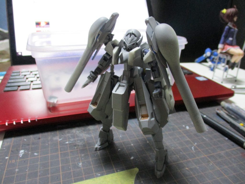 サフチェック段階。角とかはまだ付いてません。