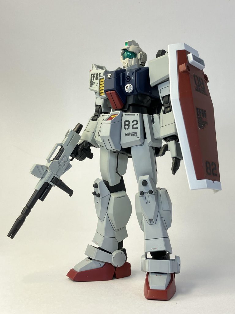 HGUCジムヘッド(ブルー1号機頭部改造)–4枚目/制作者：ぽちょむきん