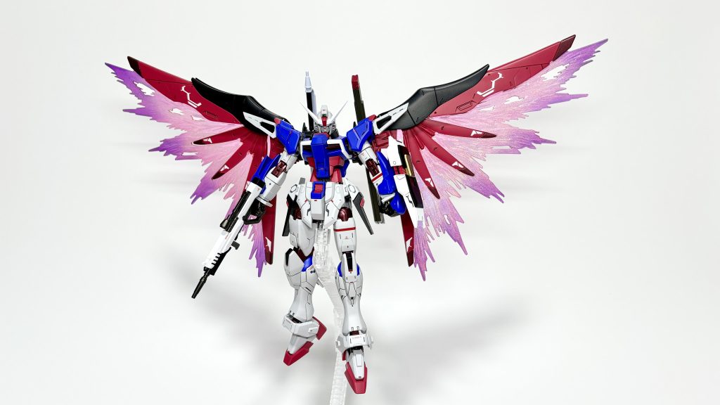 光の翼 はガンダムマーカーのトランザムホロレッド+クリアーパープル+光沢クリアー