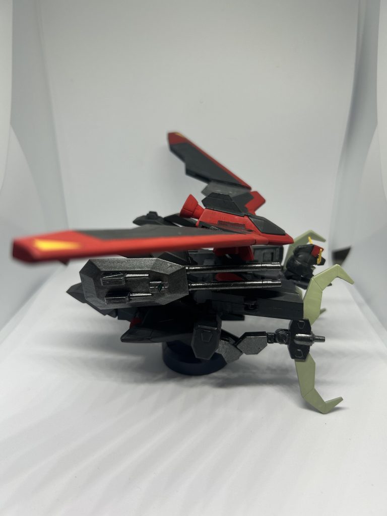 コアハンガー状態のフロント、リア、両サイドからの写真です。パーツの配置箇所はMA状態のレイダーのような見た目になるように変更してます。