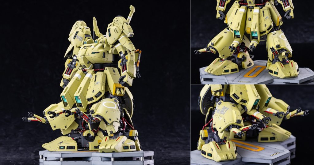 フロントスカートに2本、脛の装甲の下に2本ずつ、計6本の隠し腕。