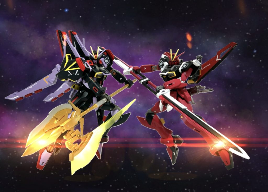 「でやぁぁあ！！」「てぇええぃ！！」ステラとルナマリアの同時攻撃！スパロボ風に命名するなら「アーサーコンビネーション」といったところ😏