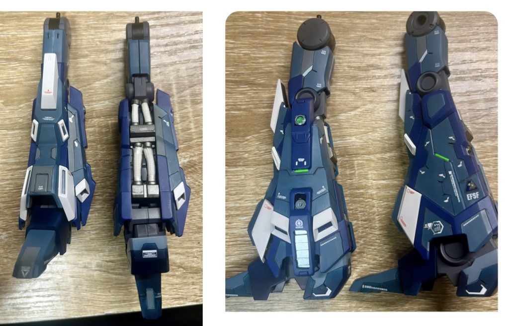 脚部。気合い入れました。パイプはメッシュ化