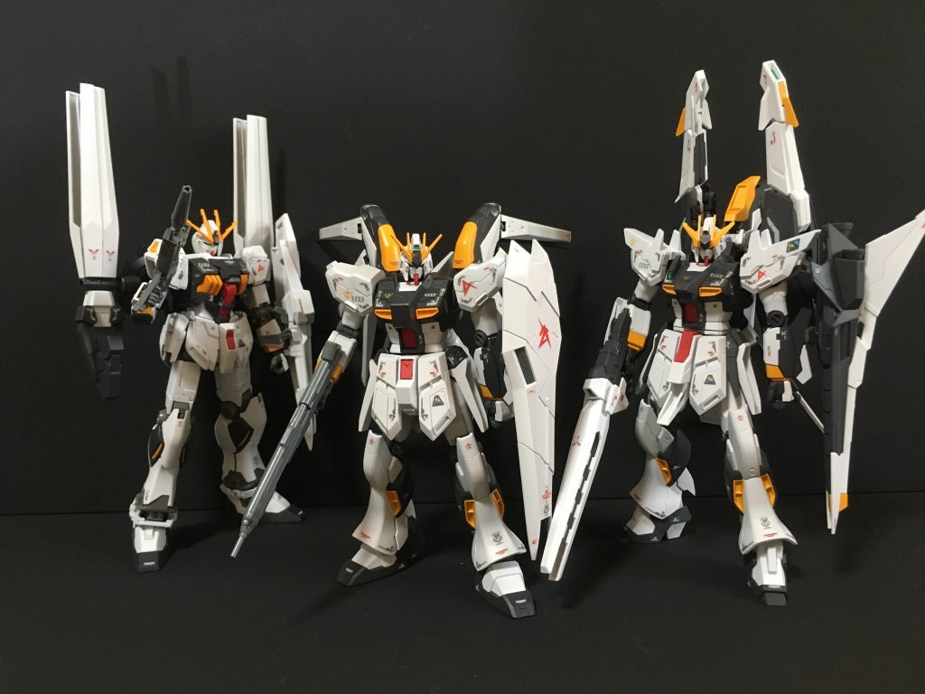 ニューガンダム派生系3体ショットナラティブハイニューガンダム https://gumpla.jp/hg/1059228ハイニューガンダムブレイブ https://gumpla.jp/hg/1060046ご覧いただきありがとうございました。気に入っていただけたら いいね!をよろしくお願いいたします。