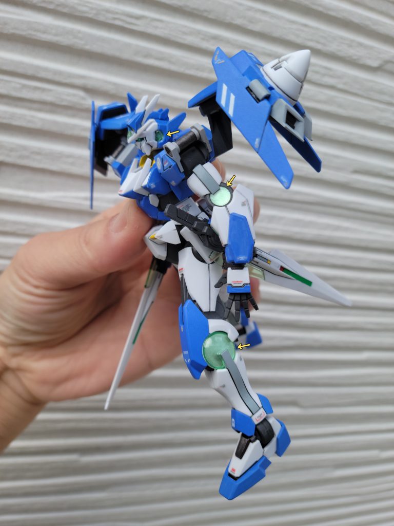 GNコンデンサーの底をシルバーで塗りました(クリアグリーンのが良かったかな?)