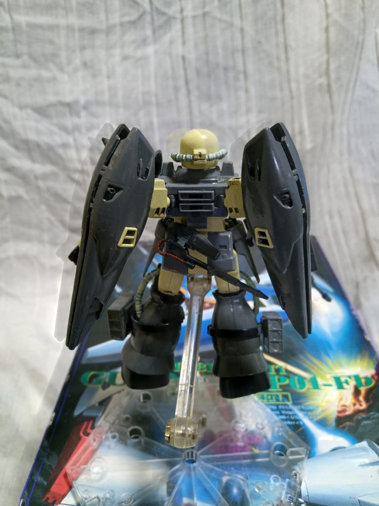 アクティブスラスターの試験結果は良好だったため、それらの新技術は対ティターンズを想定した新型機に用いられたアクティブスラスターの稼働電力を補うため、抹消されたガンダム試作機の胴体を流用したため副次的にビーム兵器も使用可能