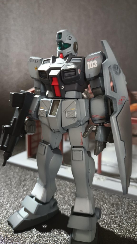 ジム・コマンドのキットって腕関節部分がめちゃくちゃ渋い個体が有りますよね。(｡･_･｡)