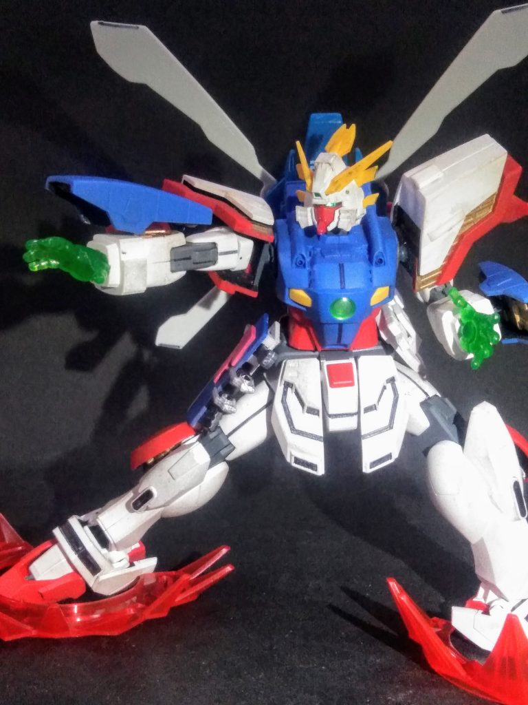 ｢シャイニング ガンダム｣なのだから｢スーパーモード｣を晒してオカないと関係各所？から怒られます 😨💦💦この｢紅いお顔｣が如何にも怒ってる感 😡⚡に溢れていて良い感じ 👏👏👏