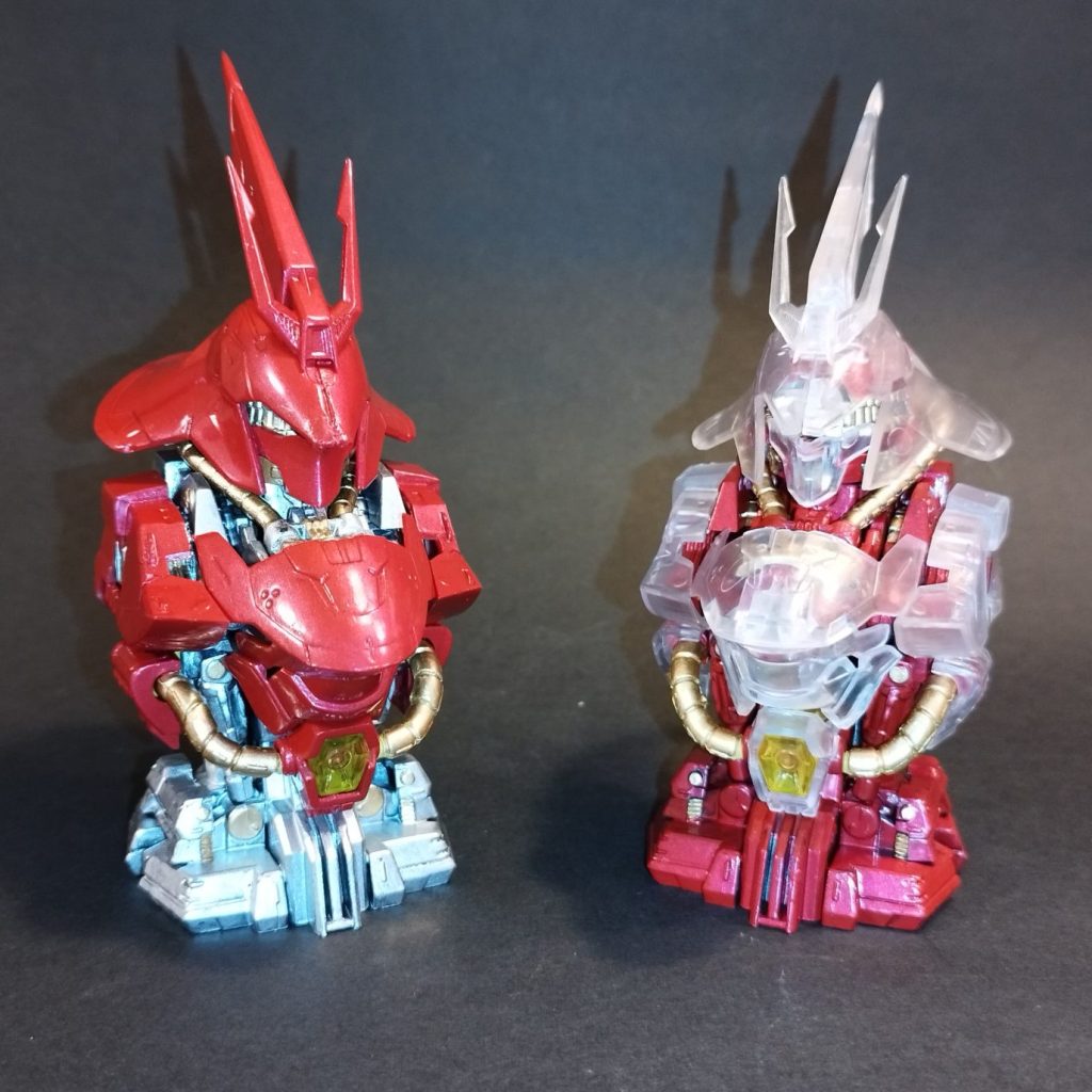 メカニカルバスト　νガンダム　& サザビー　全塗装完成品　おまけ付き 改修・全塗装】シリーズ史上最高難度のメカニカルバスト