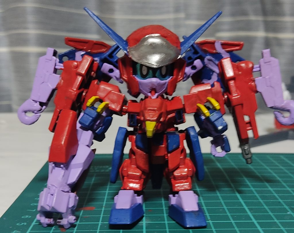 まずは全身今回使用したパーツはAGEⅡとアニマギアです今回もバード形態に変形可能です紹介はSkybirdガンダムで紹介しているので省きます