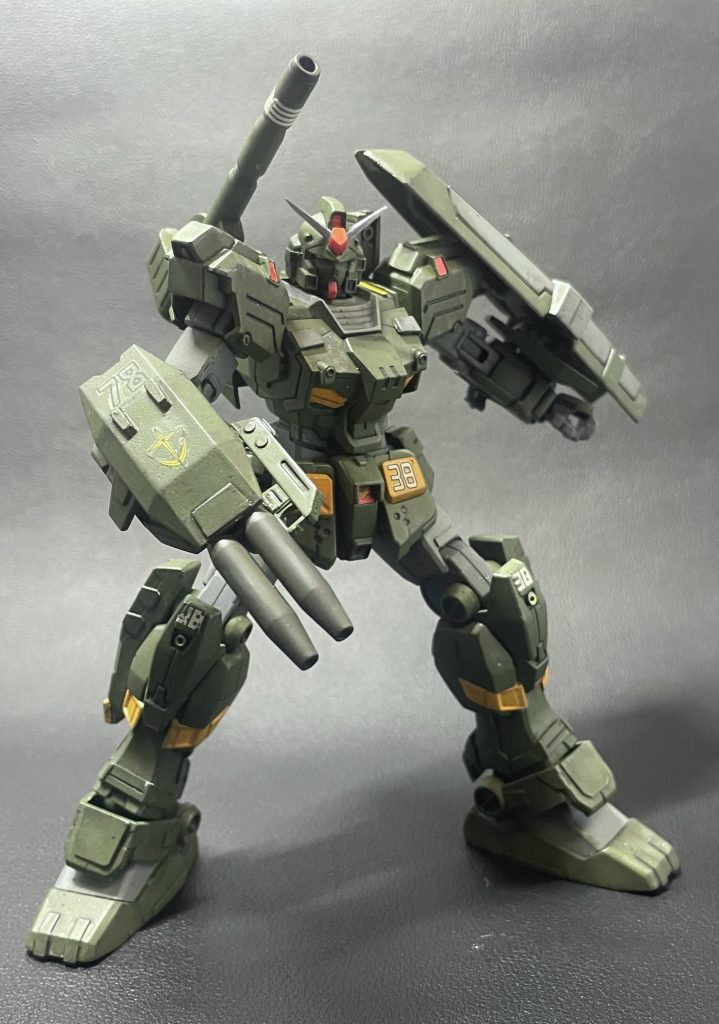 誰もが考えるであろうフルアーマーガンダムの使用にしました.ディテールアップパーツで少しディテール足してます。、
