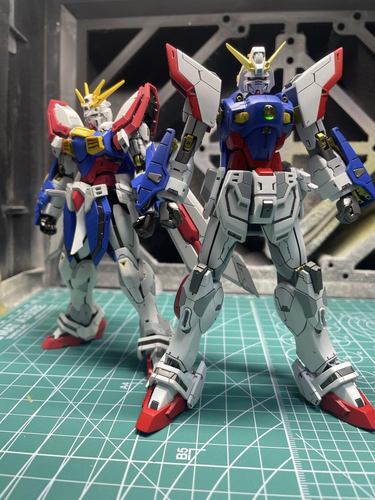 おまけのRGゴッドガンダムとツーショット