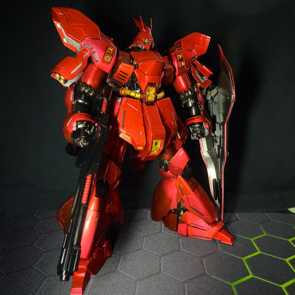 通常状態。なんとカッコいいことか。マジで最高です。元々1番好きな機体ですが、もっと好きになりましたね。