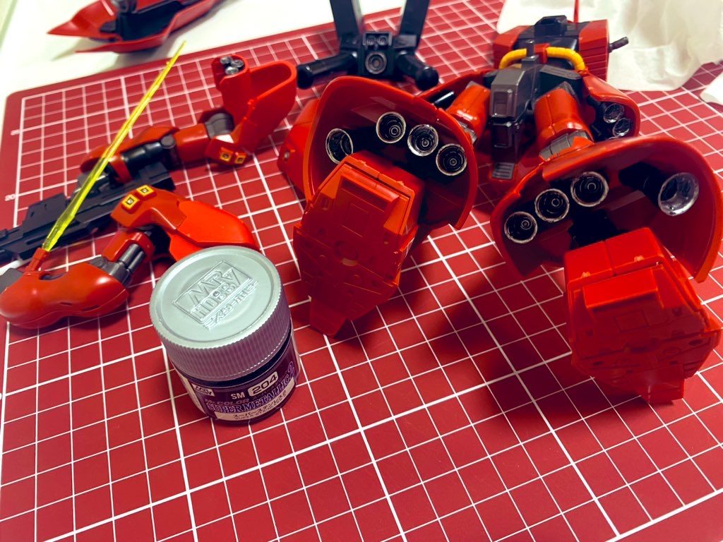 一度目はシルバーに塗ってみました！