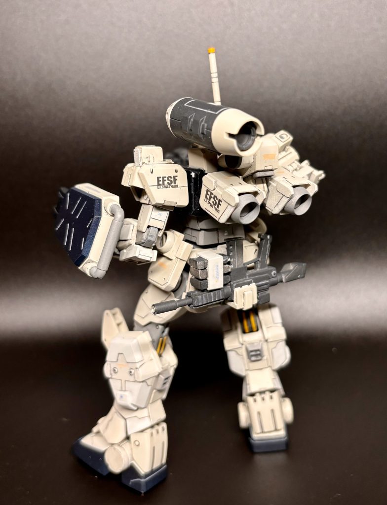 バックショット…バックパックもスクラッチ連邦マークロゴにも入れてたから逆に入れれば良かった