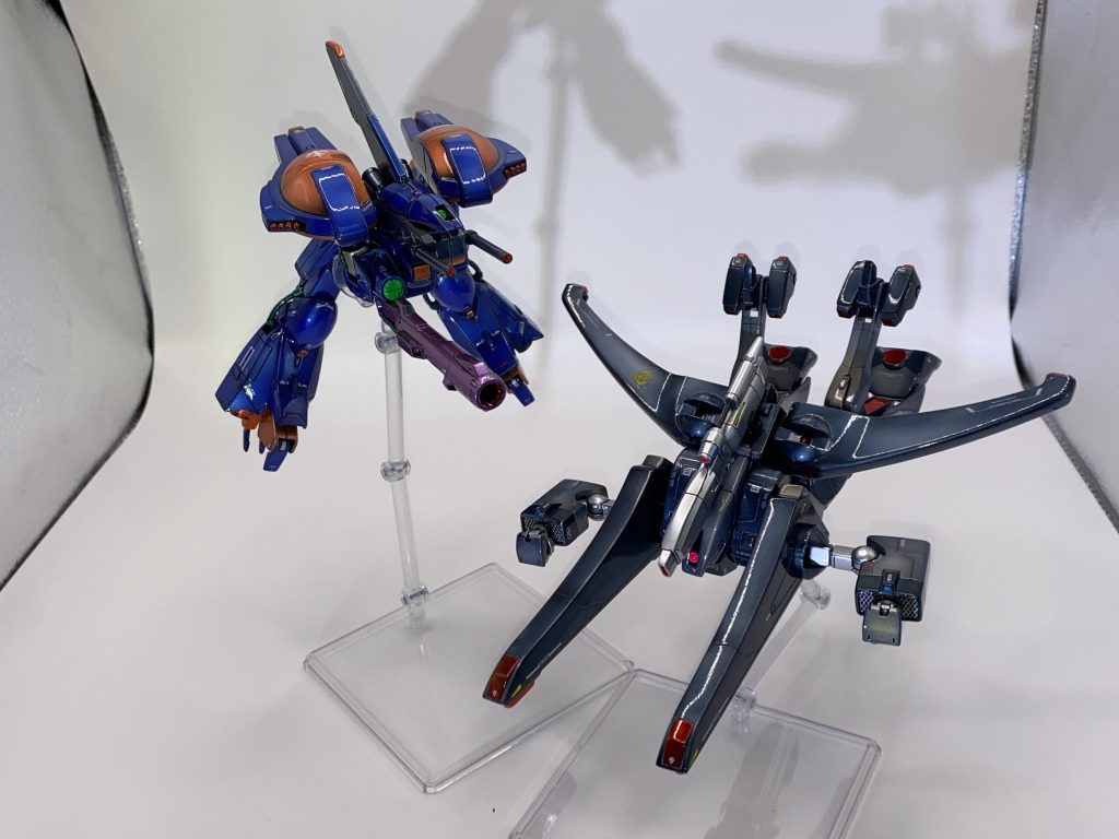 ＭＡ形態です。ガゾウムのＭＡ形態も見たいと言ってくださった方がおりましたので一緒に並べました。