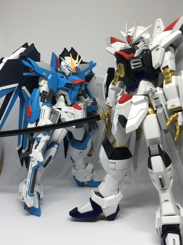 ライジングフリーダムと。制作後は、どちらのフリーダムもカッコよく、好きになりました。