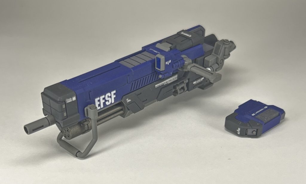 本来は目玉となるハズのシェキナーです。これは…なんというか、ケレン味が凄い（ある意味バカっぽい）武装ですねぇw各パーツが完全に後ハメできるよう、相当切った貼ったして苦労はしましたが、個人的には余り好きではなかったりして。