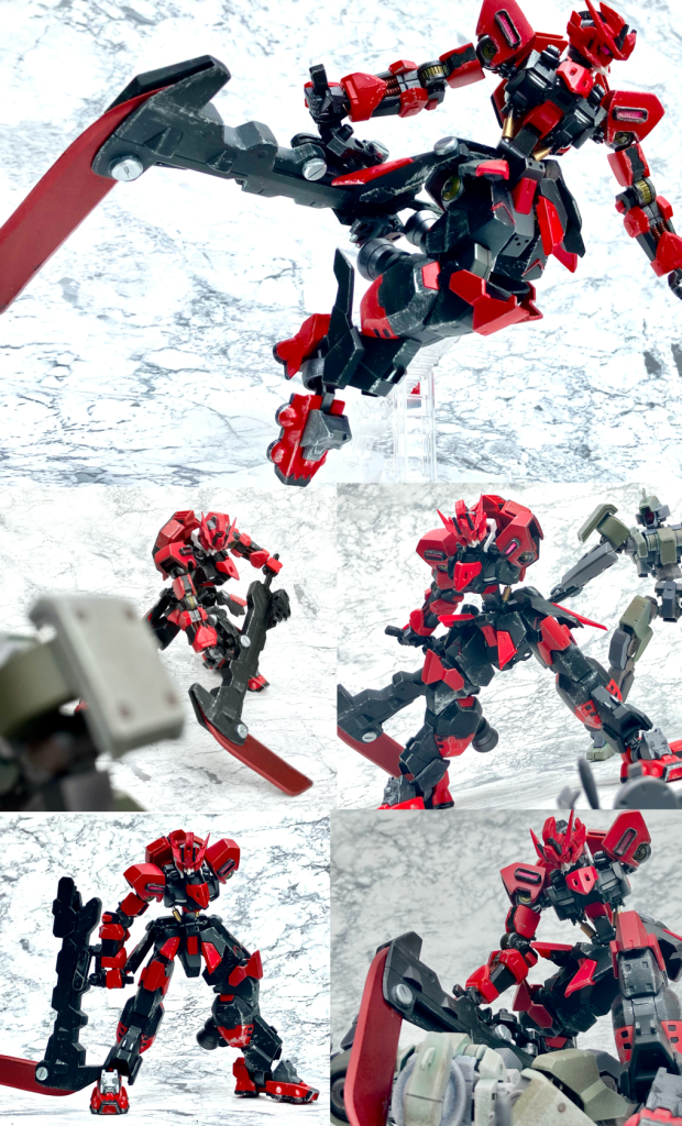 アクションポーズやっぱり鉄血の機体は傷ついてなんぼ