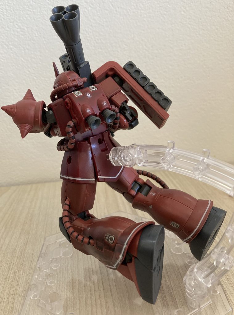 スラスター部分は設定とは変えてシルバーで部分塗装