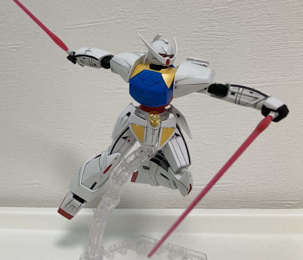 イメージはF91のように手を回転させながらバリア的に使うシーン。