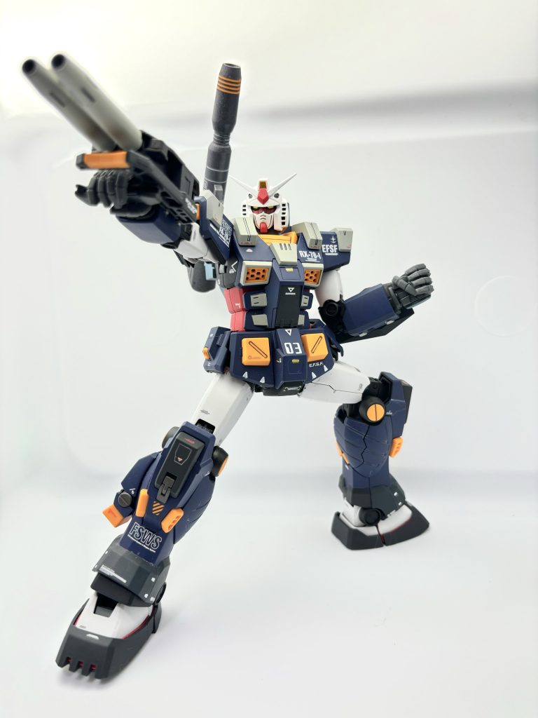 ポージングで!バージョン2.0のガンダム はどの角度からみても理想的です!