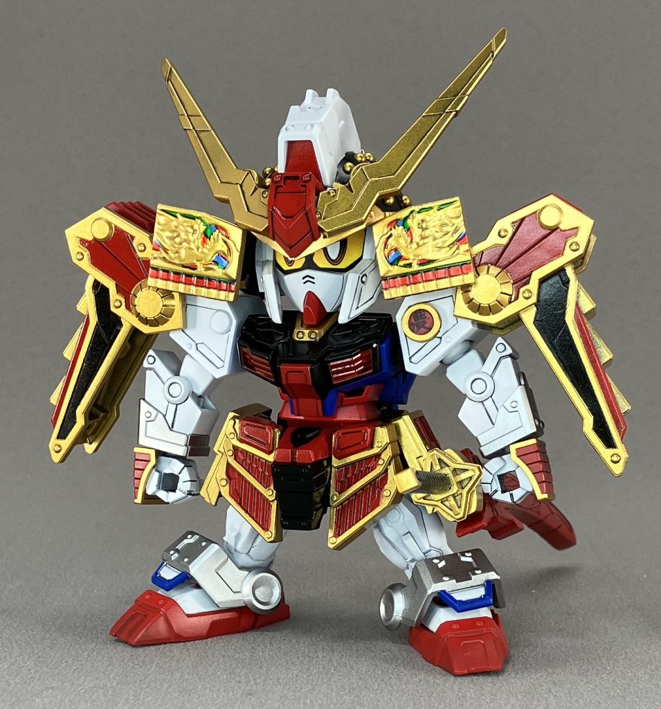 シーサーと眼帯を外して武者頑駄無風に。