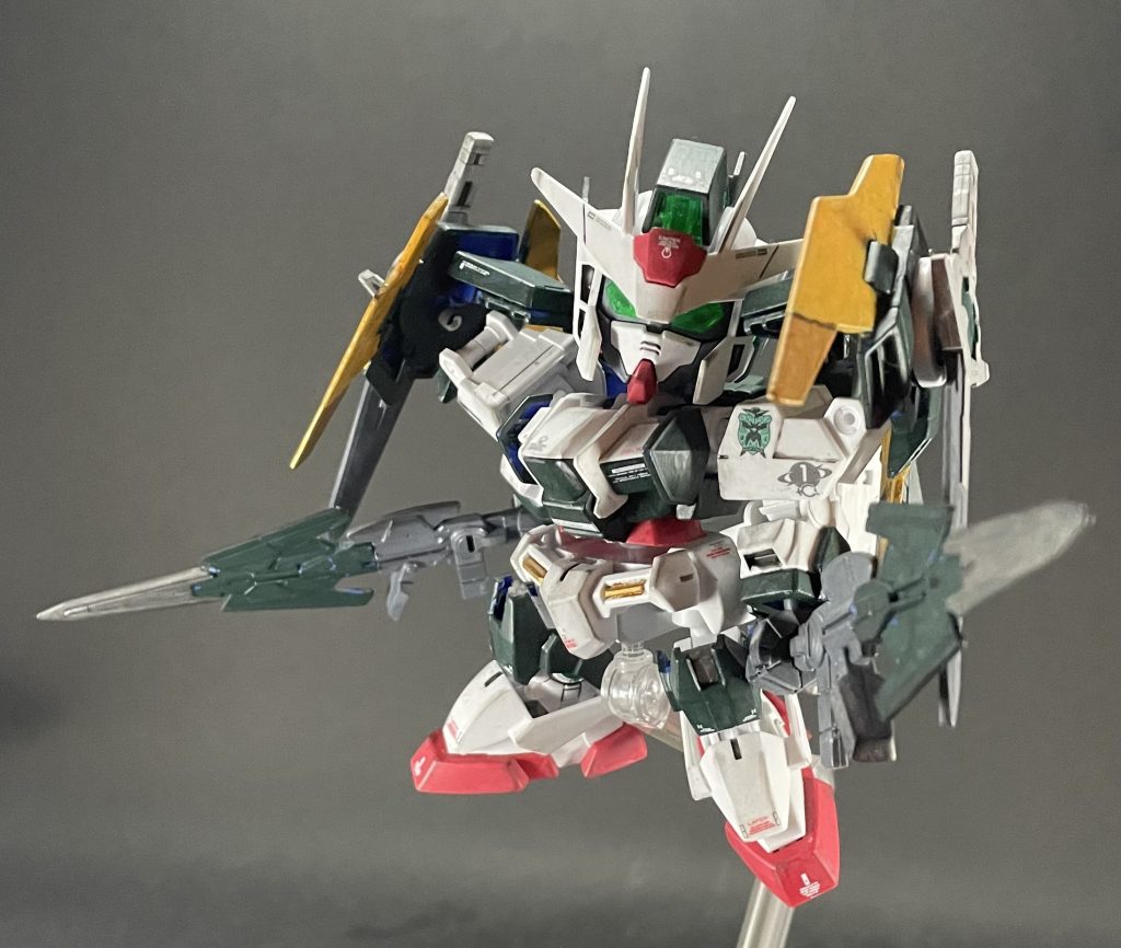 白と赤の部分は成形色のままで、手を抜けるところは抜いています🎵