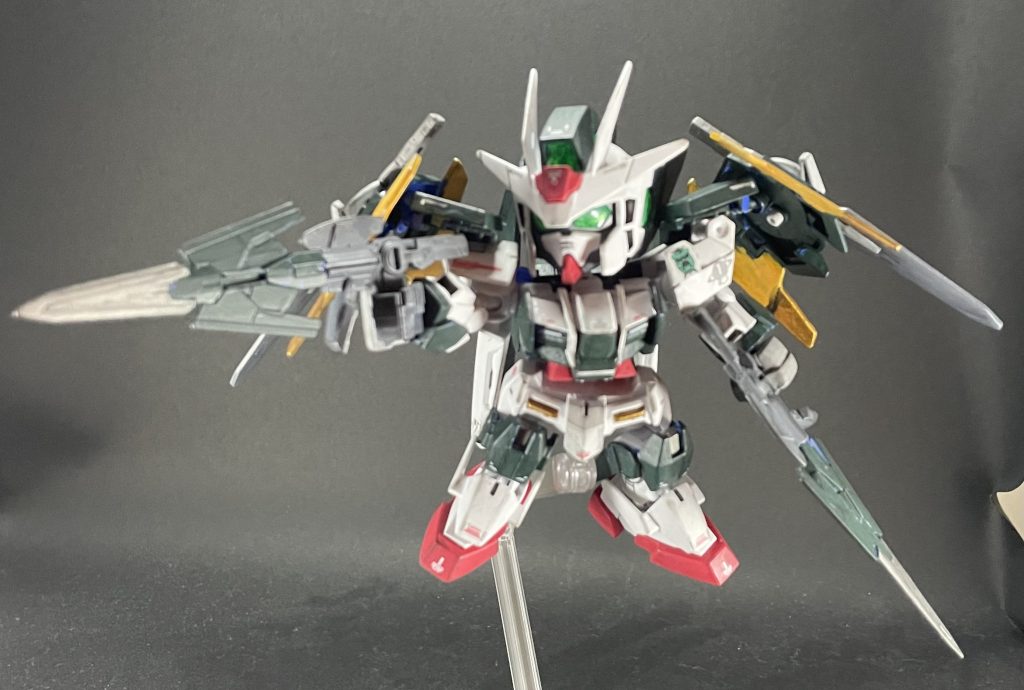 元の成形色がおもちゃっぽい色味だったので、全体的に落ち着いた色合いに変更しました😆