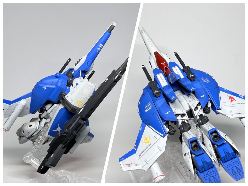 ハイパーメガランチャーは、アクションベース用の穴に、アクションベースの一部を使って装着しました。