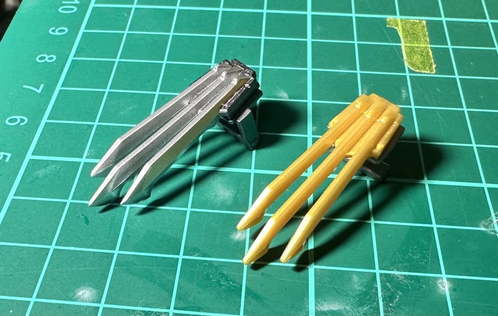 未塗装(※右側)との比較です