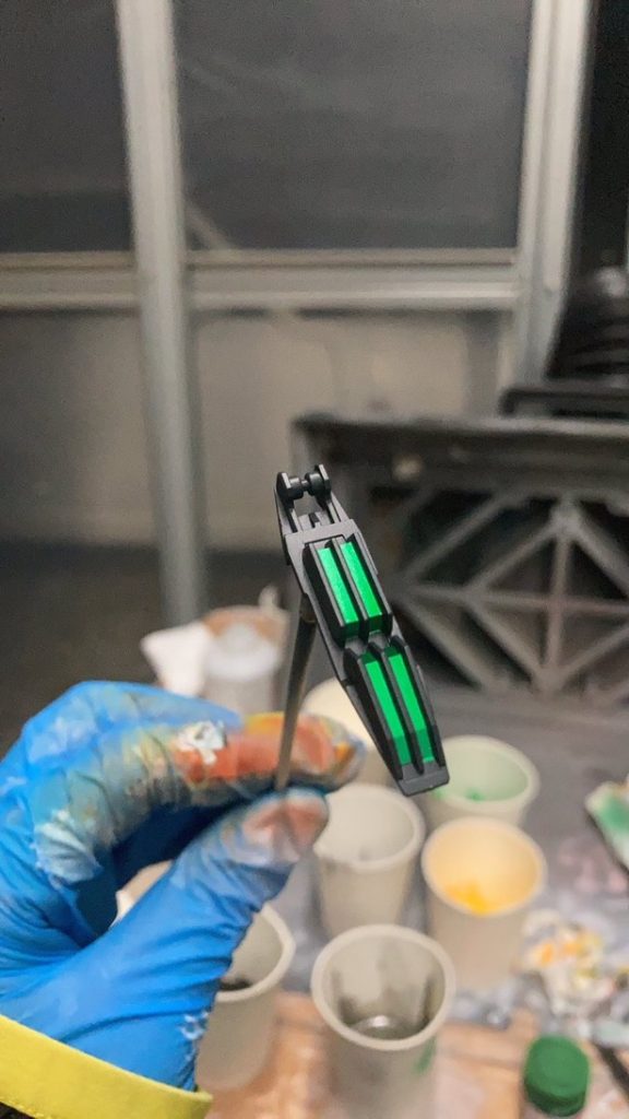 制作工程が一枚しか残ってません…すいません…ロッドライフルの後ろはエアブラシによる色分けです。