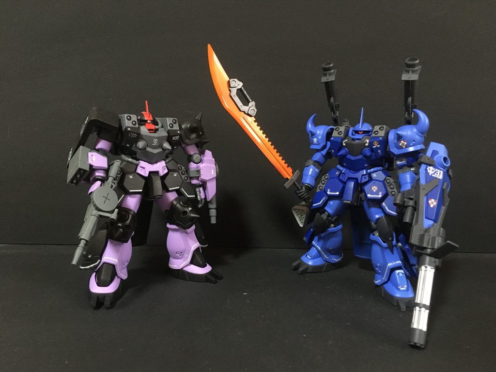 スーパーカスタムザクF2000の2ショット黒い三連星専用機 https://gumpla.jp/hg/1113035