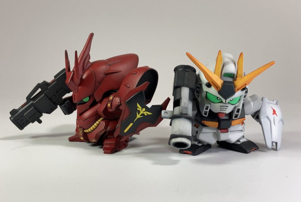 νガンダムと…宿命の対決!サイズ感があっててすごく良いです