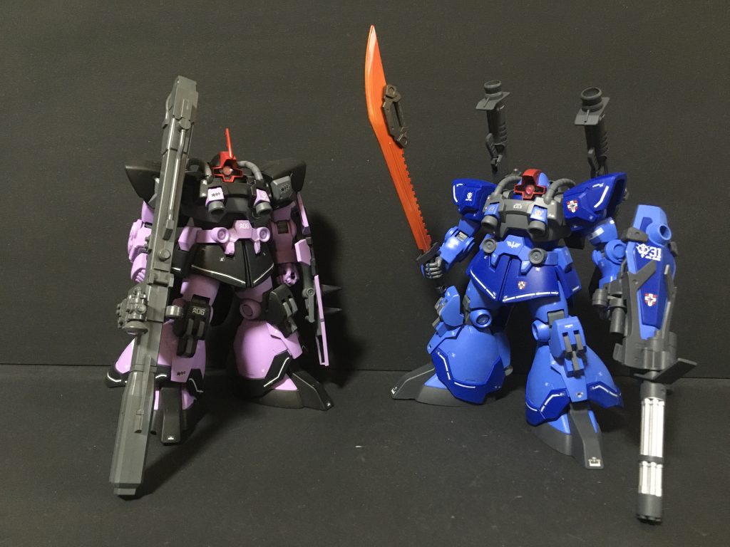以前制作した黒い三連星専用機と2ショットhttps://gumpla.jp/hg/1091071