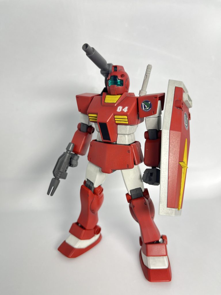 ジム･キャノンではなく、ジムにキャノン（ガンタンクRｰ44のキャノン）をつけたif機体です。