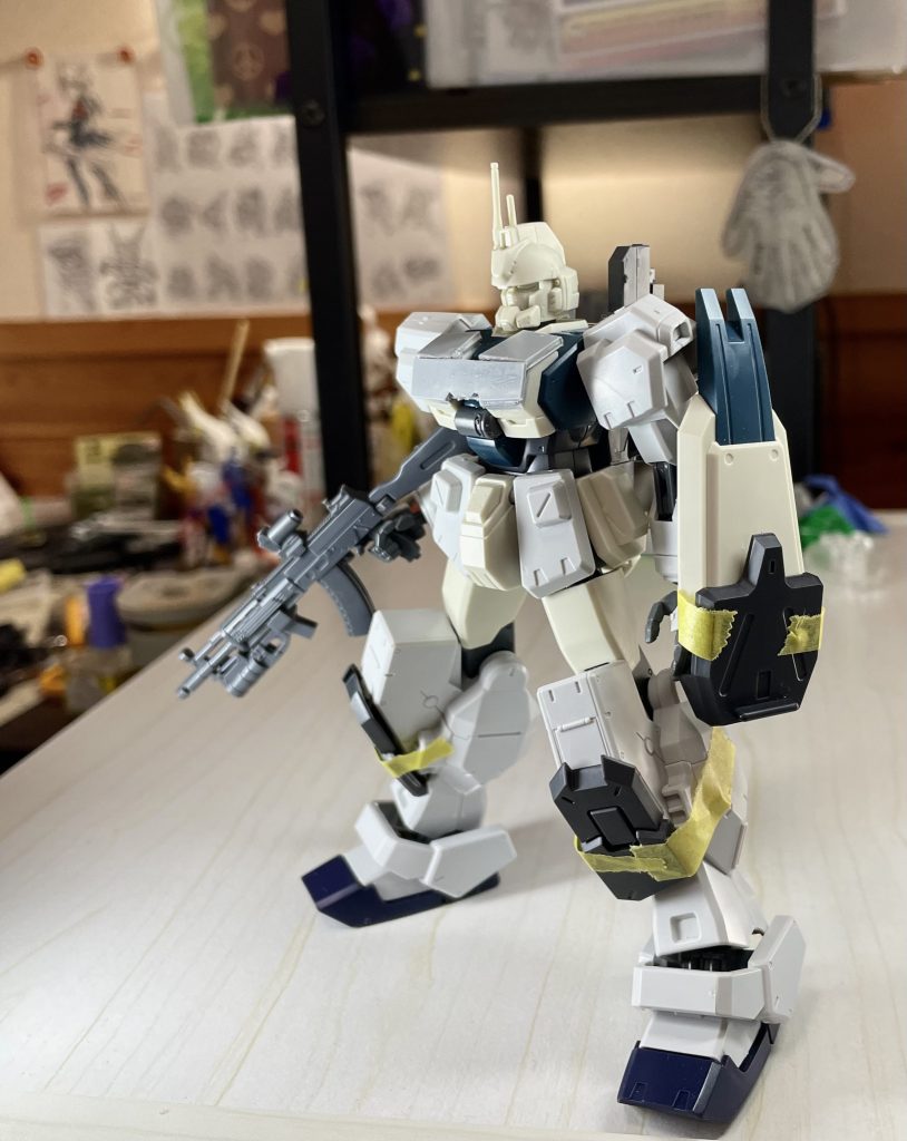 ミキシング初期。何となく足はヘイズルのものがカッチリハマった感はありましたが、他がアンバランスでした。