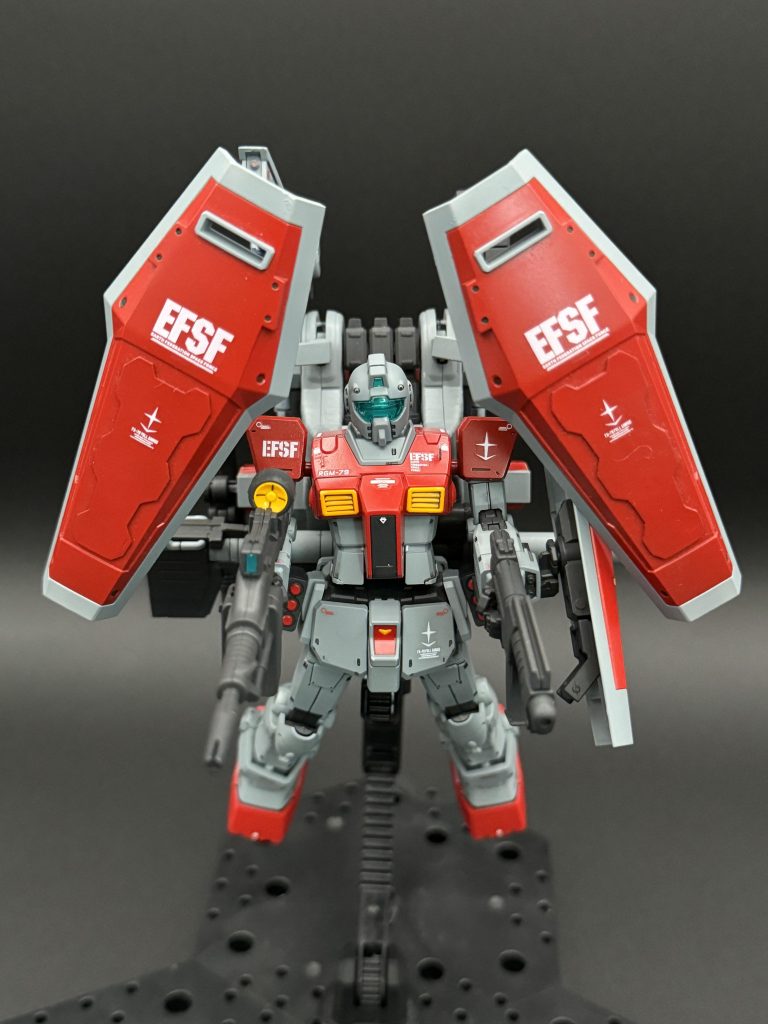 ビームライフルは、出力の関係から強化できない設定でジム用にしています。あくまでも、ジムなので！