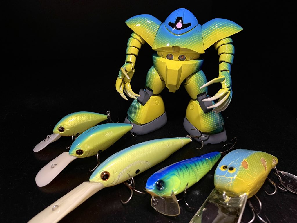 100均のアレで「ウロコ塗装」HGUCゴッグ–4枚目/制作者:マンチ館